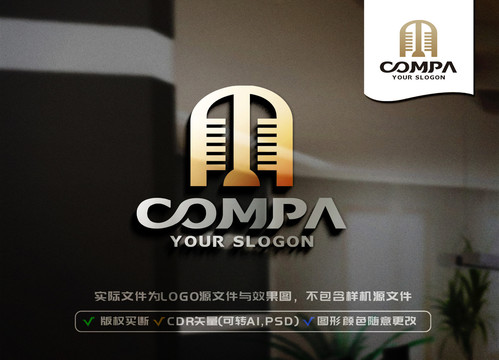 M字母LOGO標志