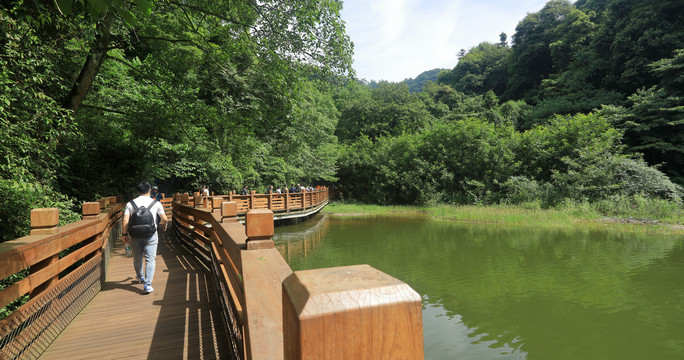 青城山湖翠映湖