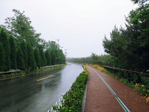 雨天公路