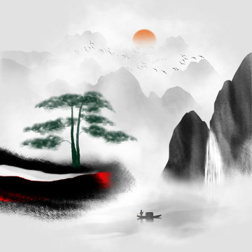 國畫山水畫