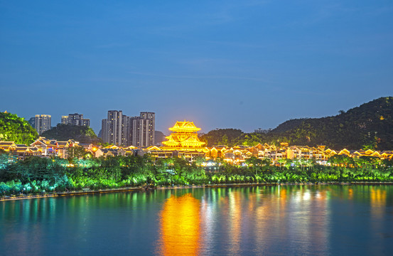 柳州窖埠古镇夜景