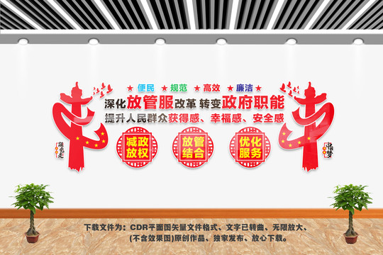 放管服文化墻