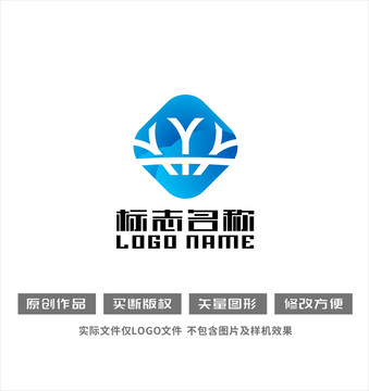 字母标志科技logo