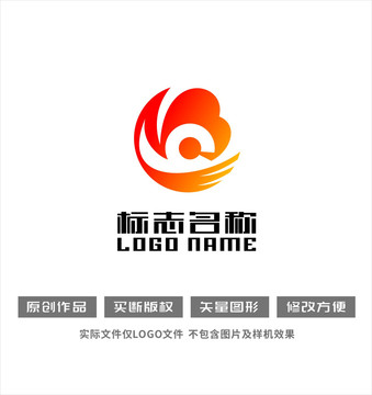 飞鸟祥云标志公司logo