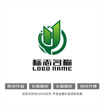 HQJ字母标志科技logo