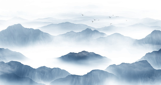聚寶盆山水畫