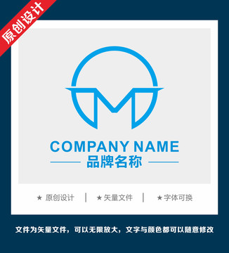 金融M字母店铺美食名宿logo