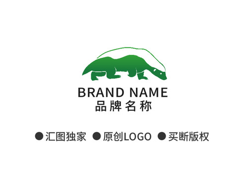 卡通蜜獾logo