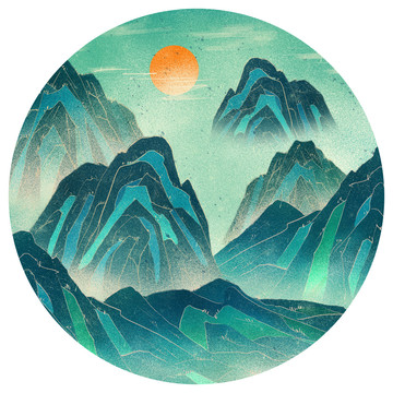 國(guó)潮山水