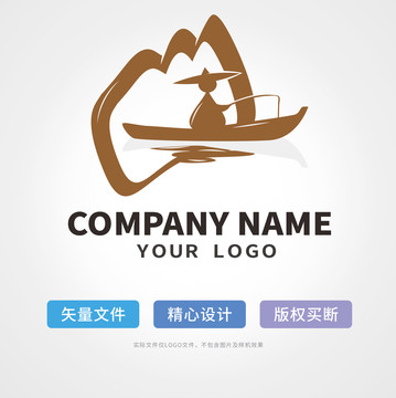 山水垂釣logo