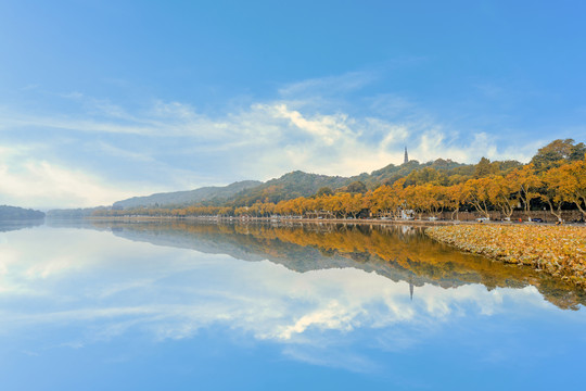 杭州西湖秋景