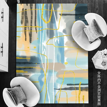 北歐現(xiàn)代抽象地毯
