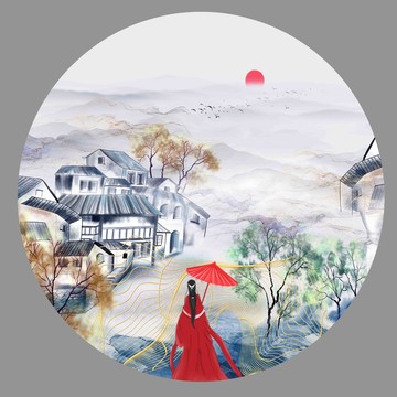 古風(fēng)江南風(fēng)景