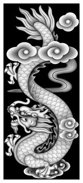 石雕龍