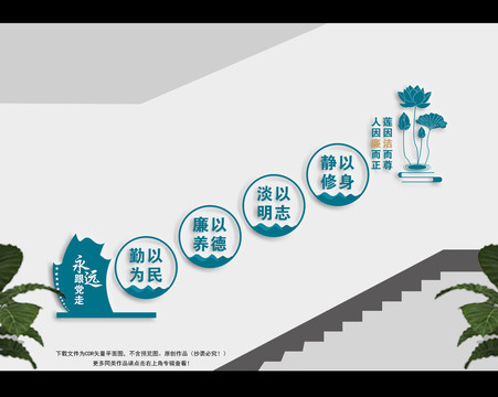 黨建樓梯文化墻