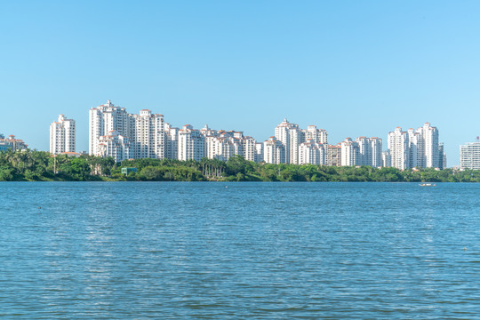 海南瓊海萬泉河岸的樓盤社區(qū)
