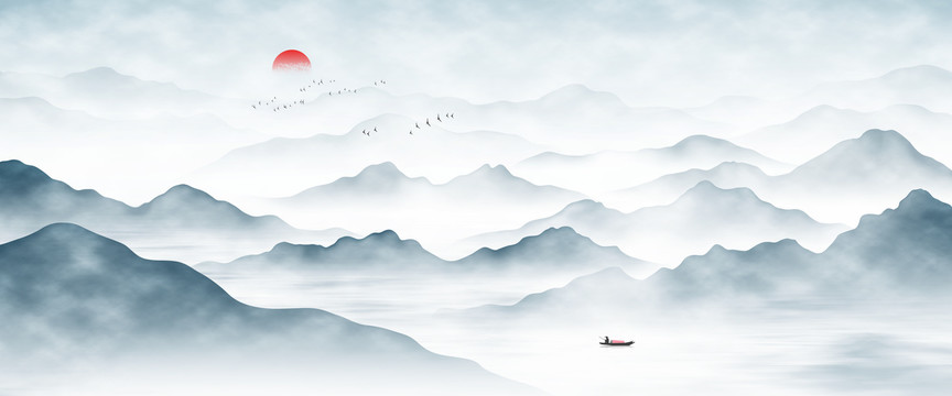 新中式山水
