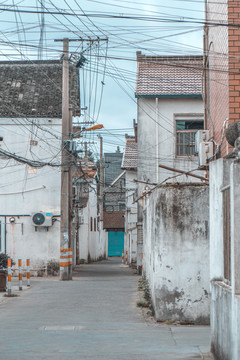 小镇巷道民居