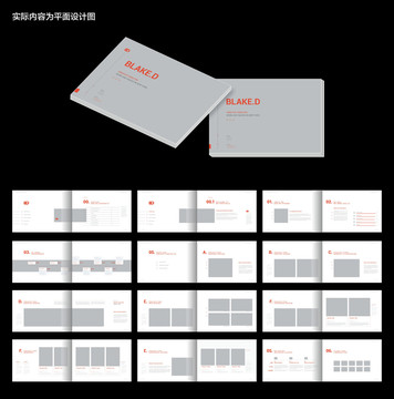 動(dòng)感線條畫冊(cè)ai設(shè)計(jì)模板