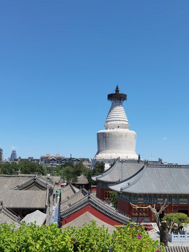 北京白塔寺全景