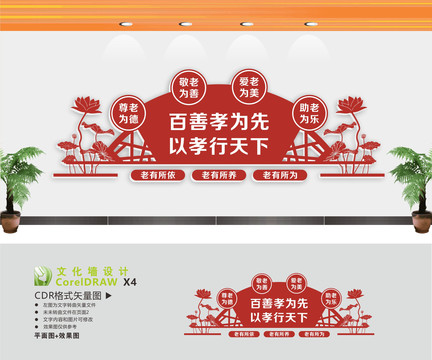 敬老院文化墻