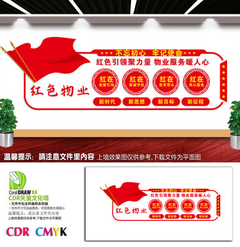 紅色物業(yè)文化墻