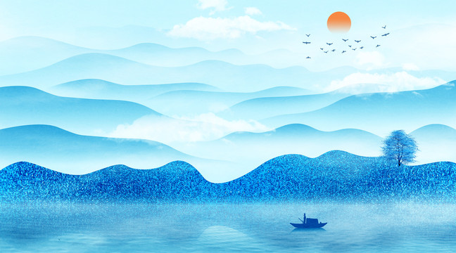 新中式山水畫(huà)
