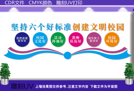 六個好標(biāo)準(zhǔn)文化墻