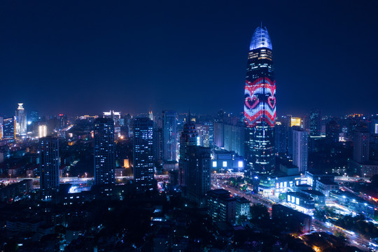 济南城市风光夜景