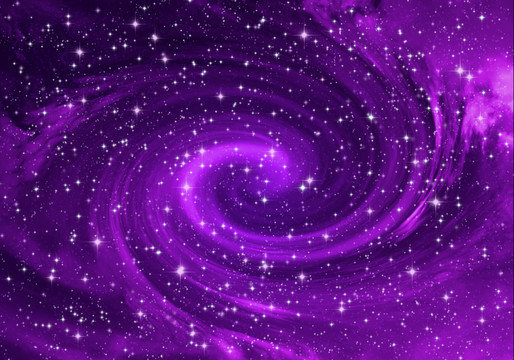 紫色漩渦星空
