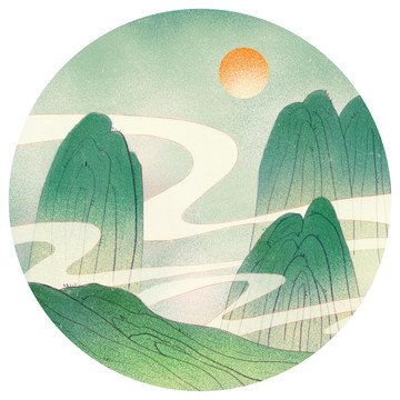 國潮山水