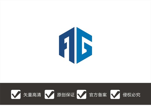 字母AG建筑logo