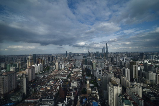 上海浦东陆家嘴城市建筑风光