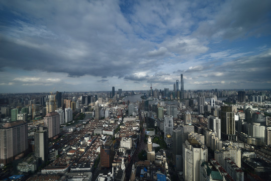 上海浦东陆家嘴城市建筑风光