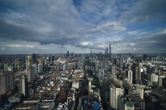 上海浦东陆家嘴城市建筑风光