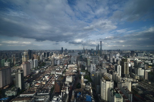 上海浦东陆家嘴城市建筑风光