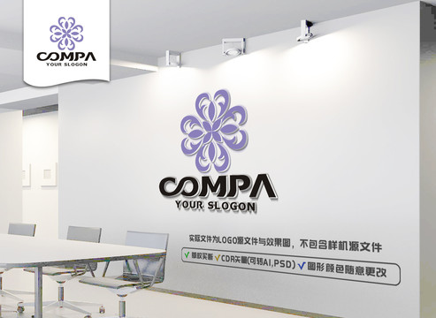 唯美花朵LOGO標志
