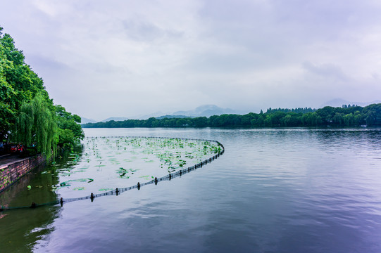 西湖水雾