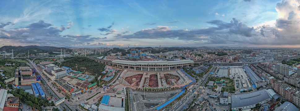 东莞虎门高铁站全景