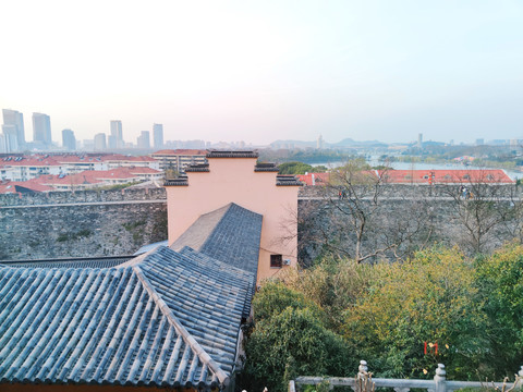 鸡鸣寺窗外风景