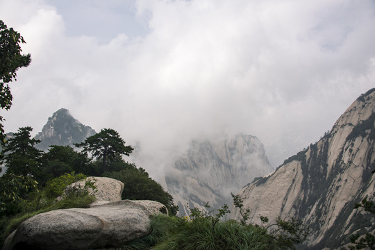 中国陕西华山北峰风光