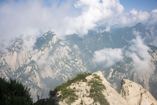 中国陕西华山东峰风光