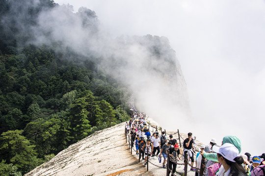 中国陕西华山西峰风光