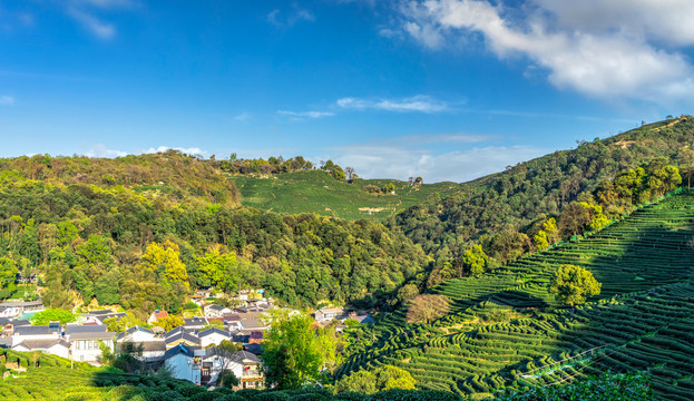 乡村小镇田园风景