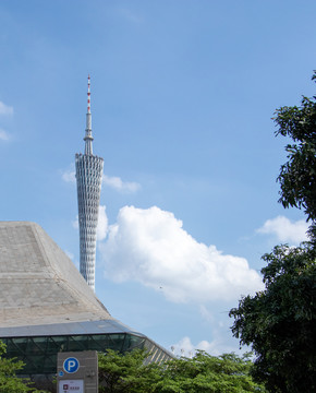 现代城市建筑广州塔小蛮腰