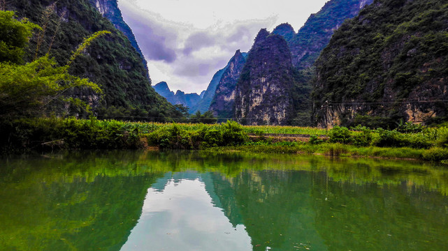 广西阳朔遇龙河景区