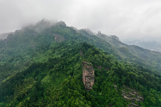 航拍崀山风光