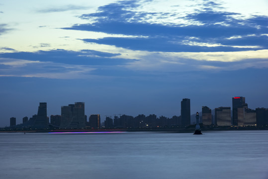 厦门海湾夜景