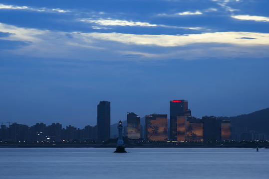 厦门海湾公园夜景