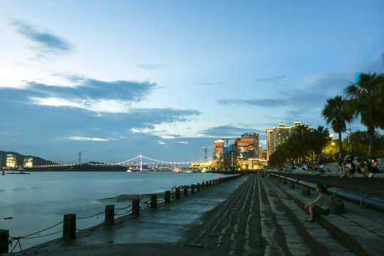 厦门海湾公园夜景